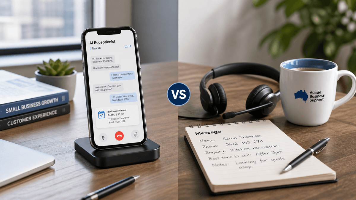 AI Receptionist vs Virtual Receptionist: Which Is Right for Australian Small Businesses?
